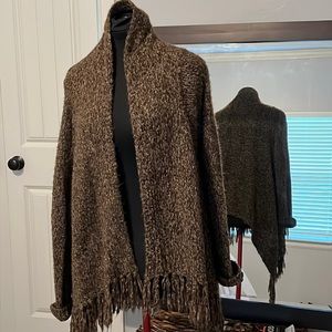 Currants Brown Wrap Cardigan- Women’s M
